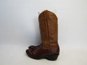 Cowtown Mens Size 8 D Brown Leather Lizard Cowboy Western Boots